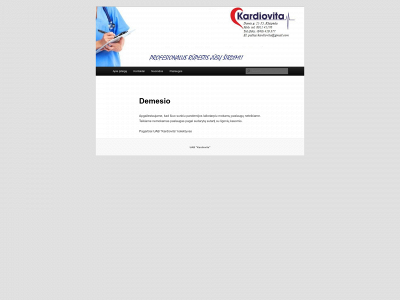 kardiovita.lt snapshot