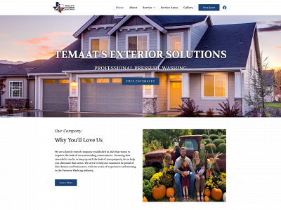 temaatsexteriorsolutions.com snapshot