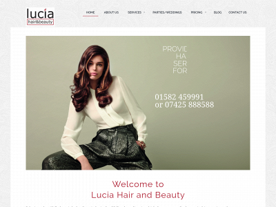 www.luciahairandbeauty.co.uk snapshot