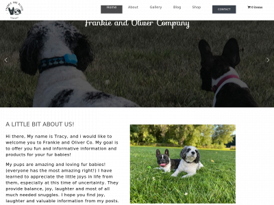 frankieandoliver.com snapshot