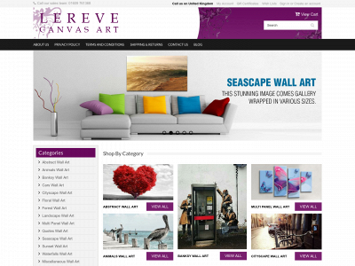 lerevecanvasart.com snapshot