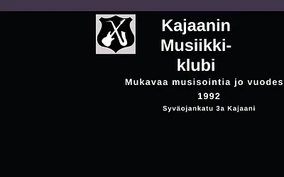 kajaaninmusiikkiklubi.fi snapshot