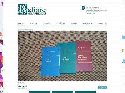 reliureblais.com snapshot