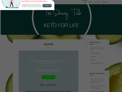 theskinnytalk.com snapshot