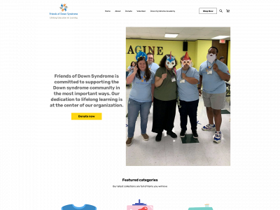 friendsofdownsyndrome.org snapshot