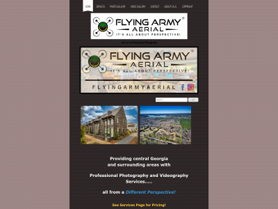 flyingarmyaerial.com snapshot