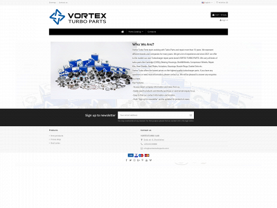 vortexturboparts.com snapshot