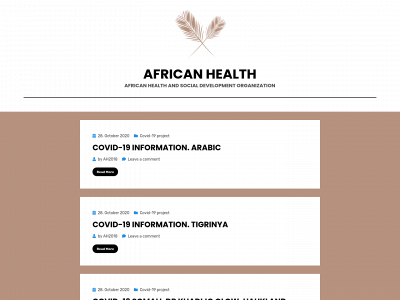 africanhealth.no snapshot