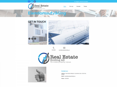 realestateholding.no snapshot