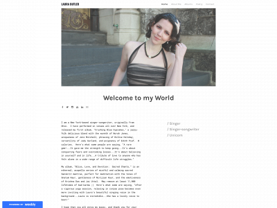 www.laurabutlermusic.com snapshot