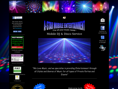 a-starmobileentertainment.co.uk snapshot