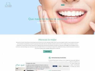 sonreirclinicadental.com snapshot