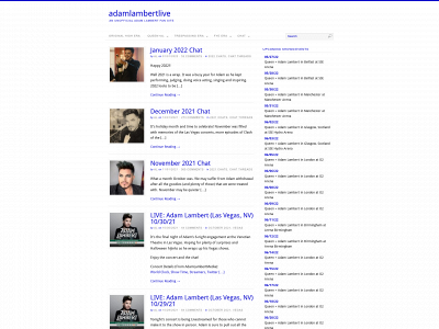 adamlambertlive.org snapshot