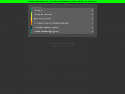 phonophoria.com snapshot