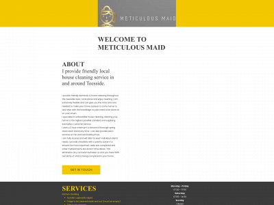 meticulousmaid.co.uk snapshot