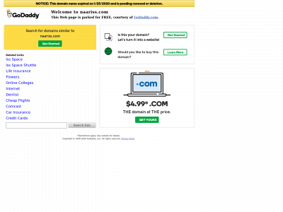 naariss.com snapshot