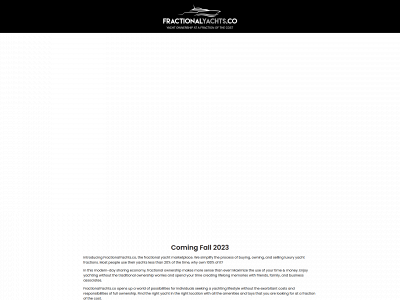 fractionalyachts.co snapshot