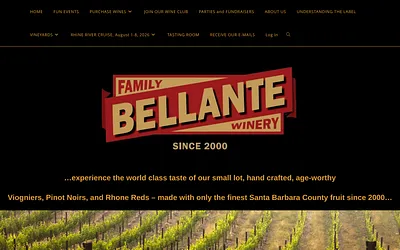 bellantefamilywinery.com snapshot