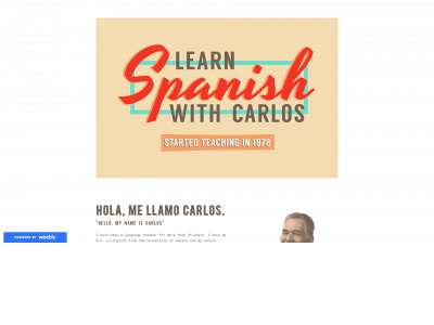 learnspanishwithcarlos.weebly.com snapshot