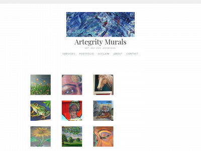 artegritymurals.com snapshot