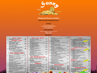 sunny-restaurant.be snapshot