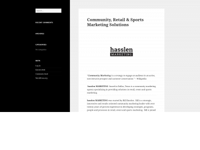 hasslenmarketing.com snapshot