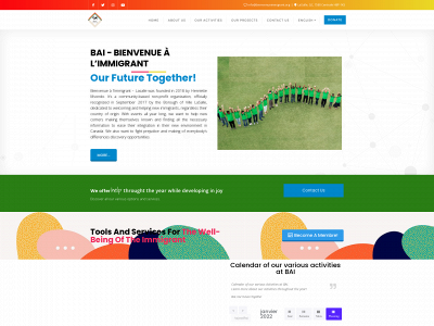 bienvenueimmigrant.org snapshot