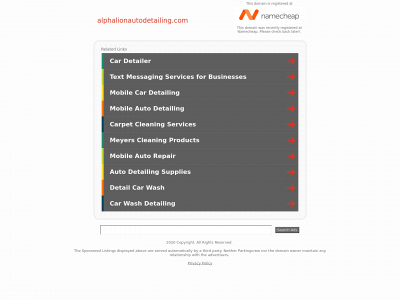 alphalionautodetailing.com snapshot