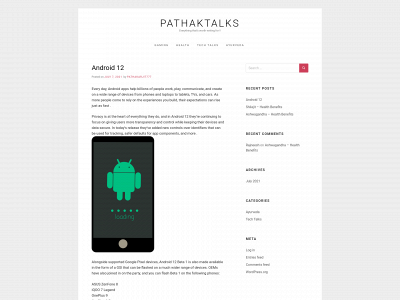pathaktalks.com snapshot