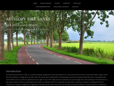 www.advisorybikelanes.com snapshot