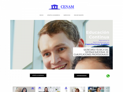 www.cenam.com.ec snapshot