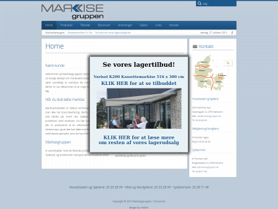 markisegruppen.dk snapshot