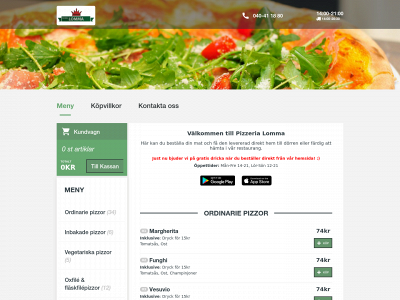 pizzerialomma.se snapshot