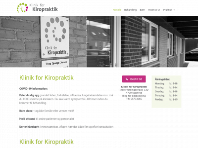 klinikforkiropraktik.dk snapshot