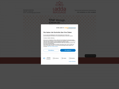 ladda-massage.de snapshot