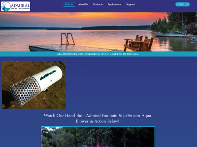 admirallakeandpondrestoration.com snapshot