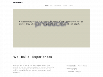 www.chloegrahamproducer.com snapshot