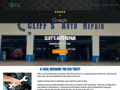 www.cliffsautorepair.com snapshot