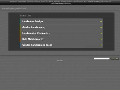 landscapeelpaso.com snapshot