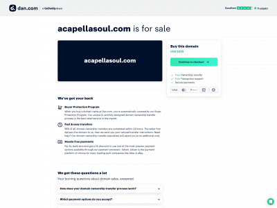 acapellasoul.com snapshot