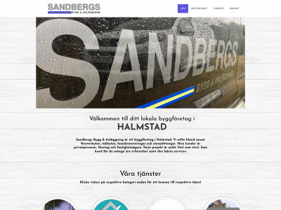 sandbergsbygg.se snapshot