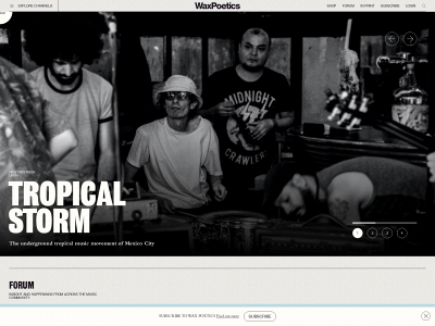 waxpoetics.com snapshot