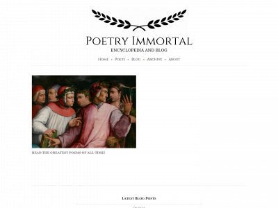 poetryimmortal.com snapshot
