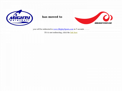 mightypaintball.com snapshot