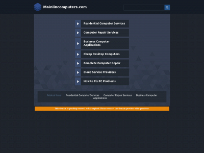 mainlincomputers.com snapshot