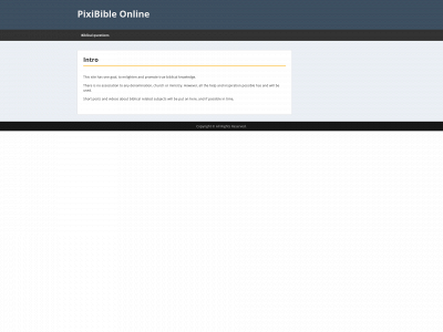 pixibible.online snapshot