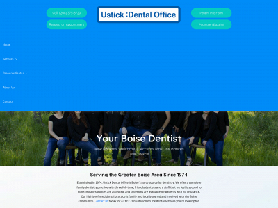 ustickdental.com snapshot
