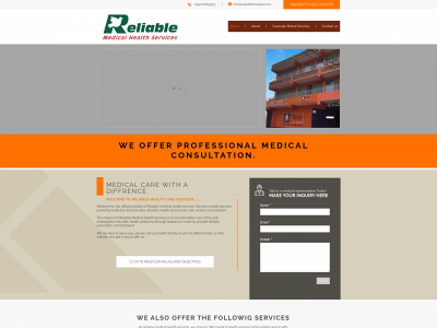 reliablehospital.com snapshot