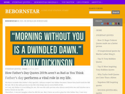bebornstar.com snapshot