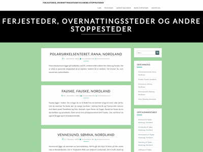 ferjesteder.no snapshot